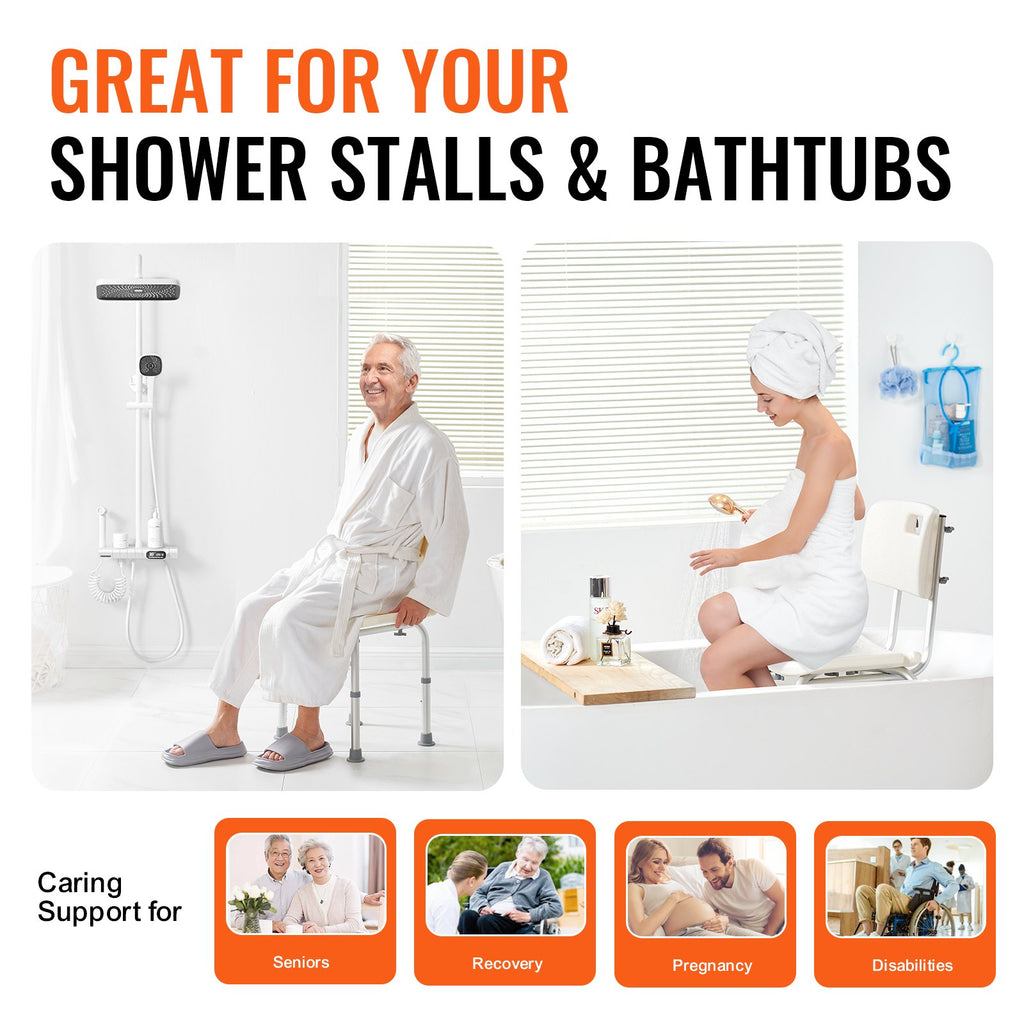 Shower Chair, Shower Seat With Back