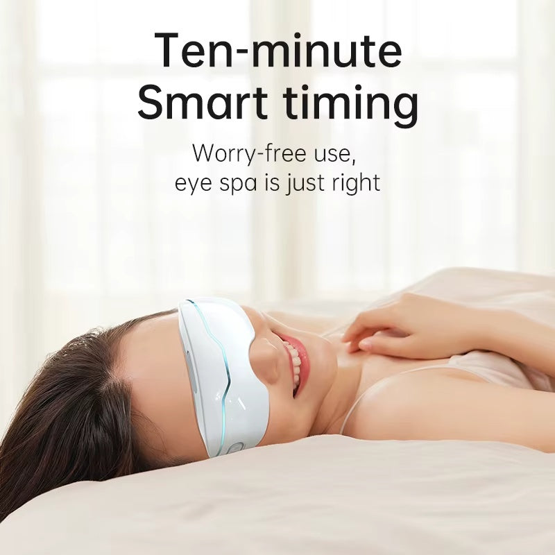 Intelligent Cooling Water Spraying Eye Spa Therapy Tool Eye Relaxation Electric Warming Steaming Compression Eye Massager